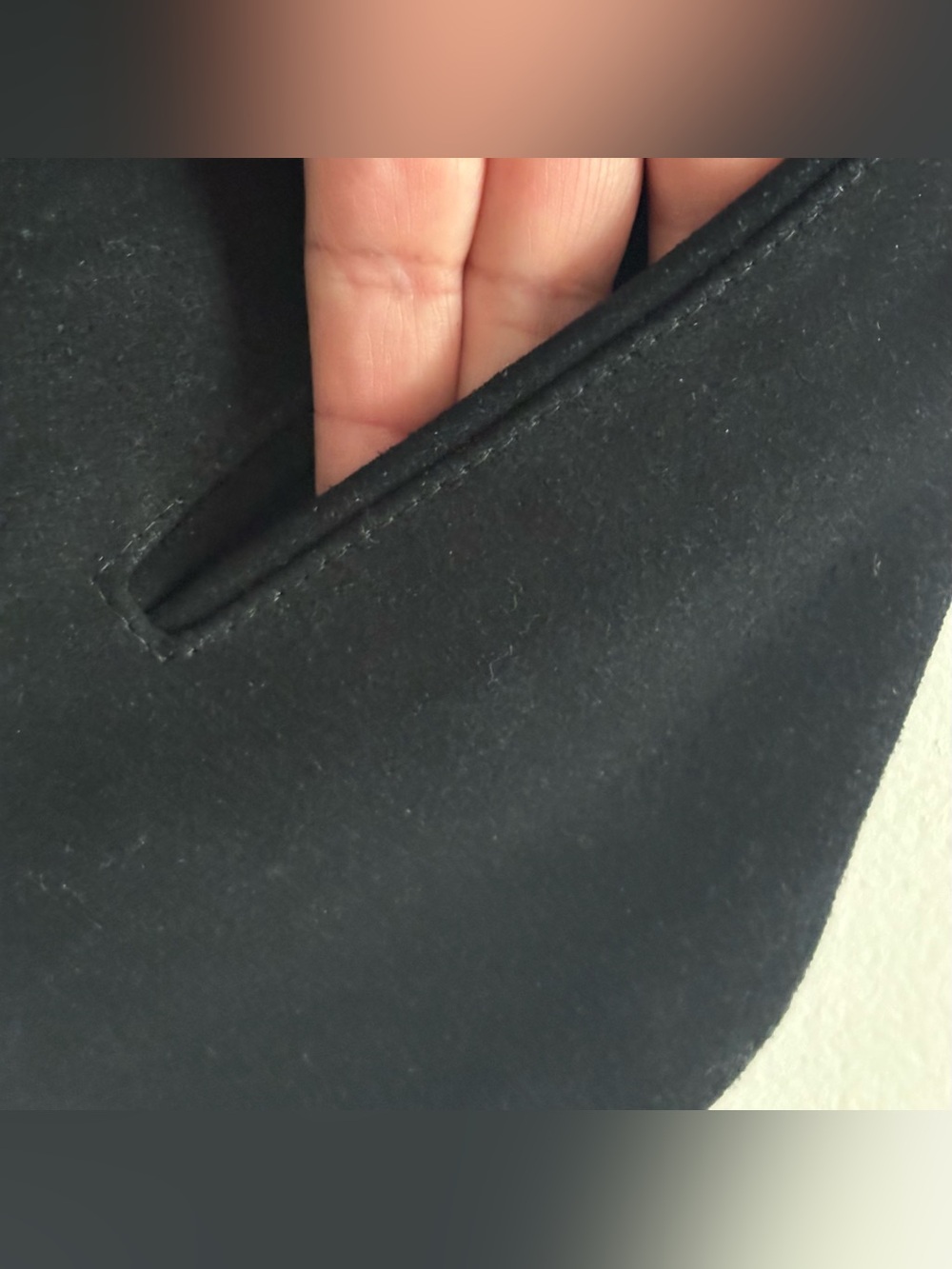 Mona Mode Western Genuine Leather Suede Black Unisex Vest Medium - Picture 6 of 6